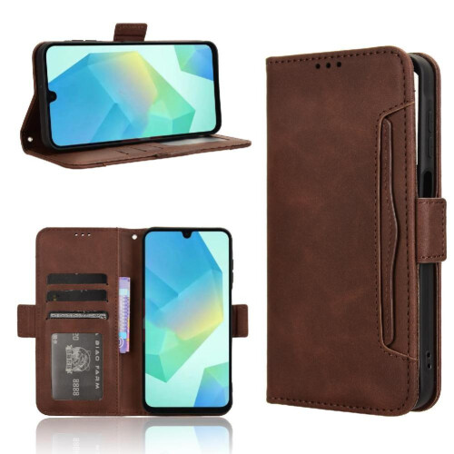 (Brown) Compatible Case for Samsung Galaxy A16 5g Unique Kickstand Function Accurate Incision High Quality