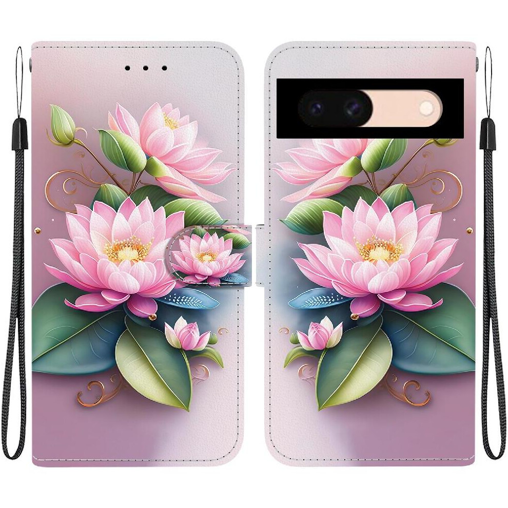 (C3 ) Compatible With Google Pixel 8A Case Card Slot Kickstand Pattern Cover Pu Leather Card Slots 764544201582