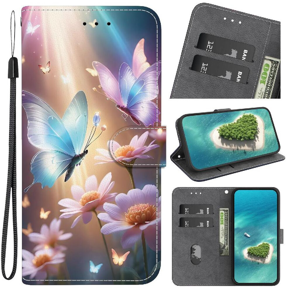 (C6) Compatible With Samsung Galaxy A16 5G Case Card Slot Kickstand Pu Leather Pattern Cover Card Slots 764544201780