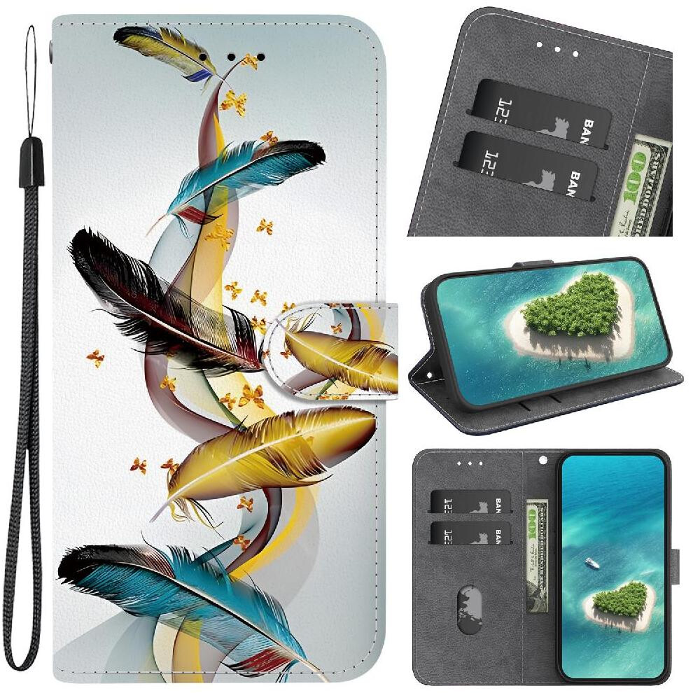 (C1 ) Flip Case For Samsung Galaxy A16 5G Card Slot Kickstand Pu Leather Pattern Cover Card Slots Wallet 764544202008