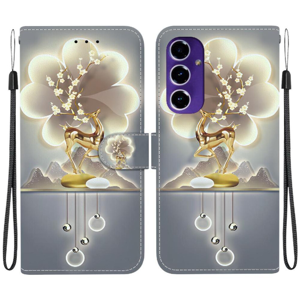 (Ohter) Flip Case For Samsung Galaxy A16 5G Card Slot Kickstand Pu Leather Pattern Cover Card Slots Wallet 764544202039