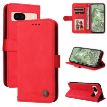 (Red) Case for Google Pixel 8a Leather Card Slot Holders Protective Cover