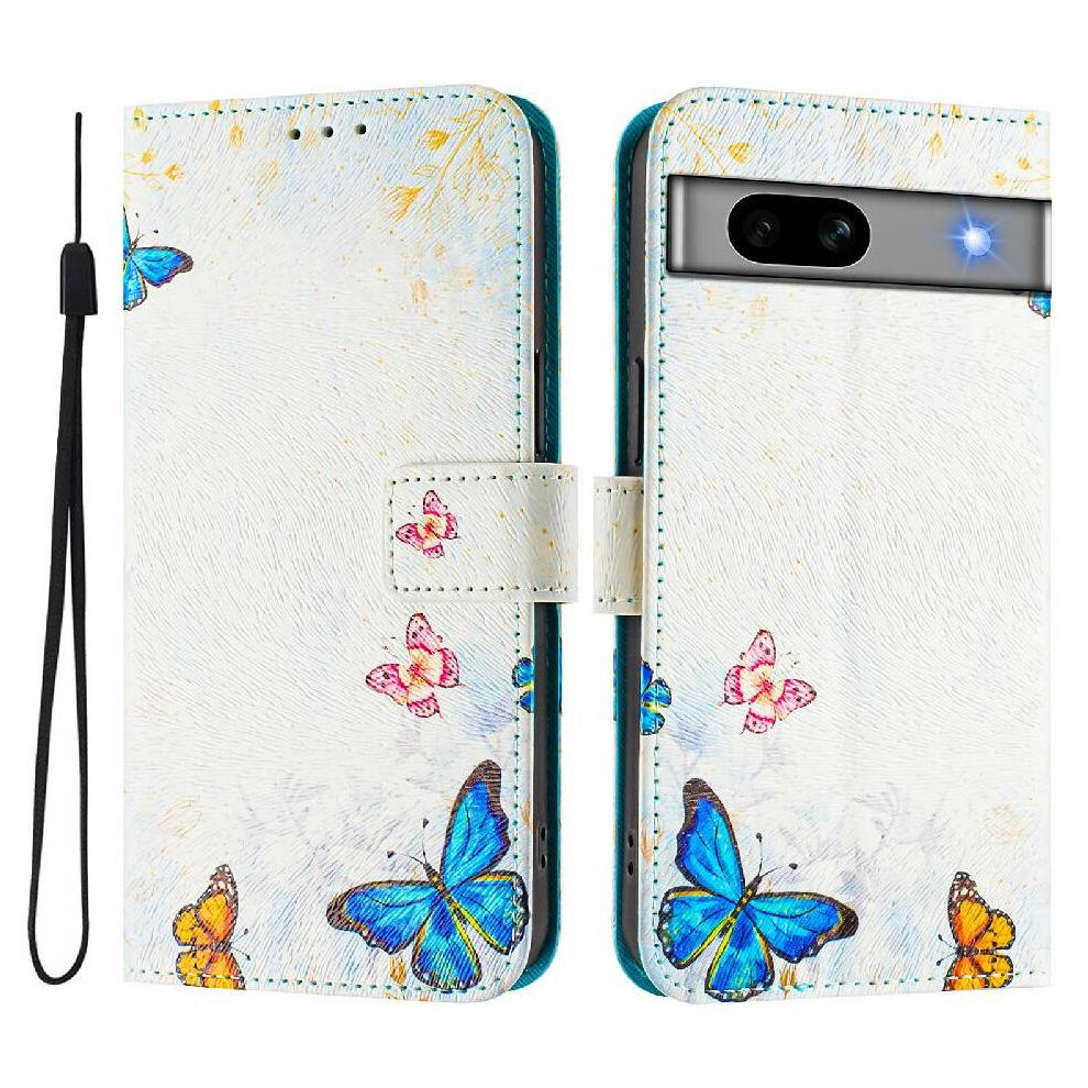 (Ohter) Compatible With Google Pixel 7A Case With Credit Slot Pu Leather Pattern Flip Cover Wallet 764544202527