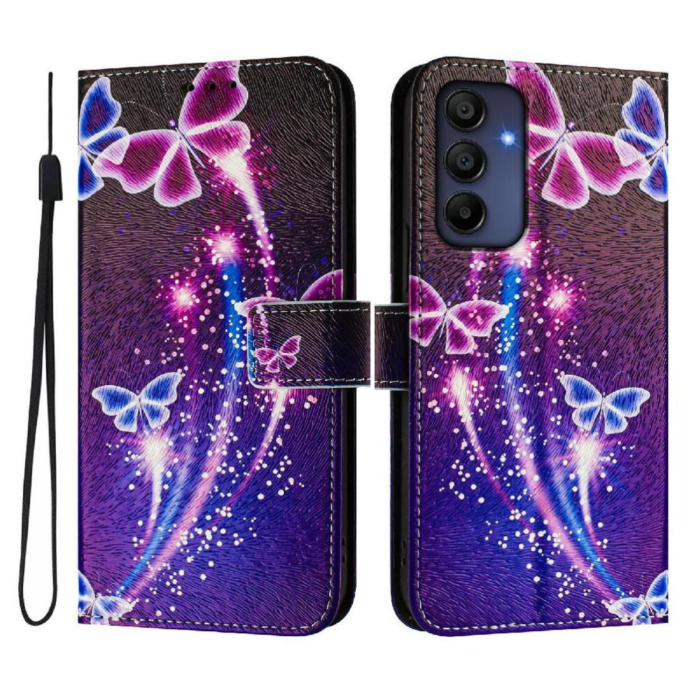 (C1 ) Case For Samsung Galaxy A16 Wallet Pu Leather With Credit Slot Pattern Flip Cover 764544203111