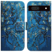 (ohter) Flip Case for Google Pixel 7a Card Slots Pu Leather Painted Magnetic Closure Wallet