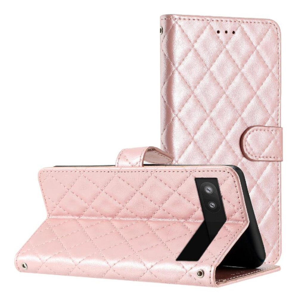 (Pink) Flip Case For Google Pixel 7A Tpu Shockproof Card Slots Holder Pu Leather Wallet Magnetic Folio Kickstand Pink 764544209441