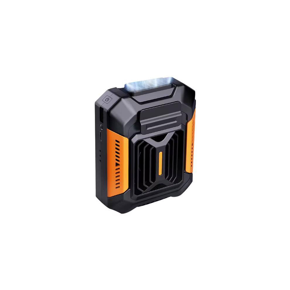 Waist Clip Fan Outdoor Camping Waist Fan with Power Bank LED Light