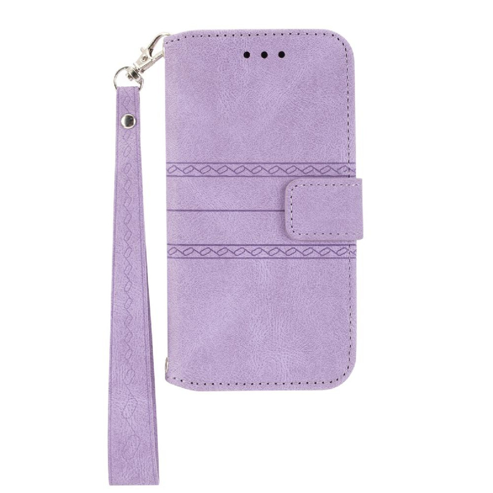 (Purple) Flip Case For Google Pixel 8A Kickstand Magnetic Closure Pu Leather Shockproof Protective Wallet Case Purple 764544210553