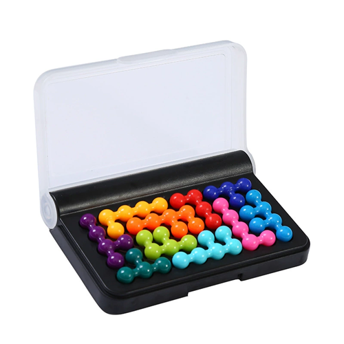 120 Challenges IQ 3D Puzzle Board Game Pyramid Plate Pearl Logical Mind