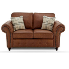 (2 Seater, Brown) Swiss Suede Leather 3 Seater and 2 Seater Sofa