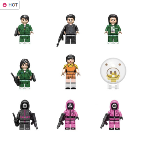 8-Piece Mini Figure Building Blocks Toys - Non-Toxic ABS, 4.5cm, Compatible with Major Bricks, Collectible DIY Figures