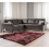 Snugg Furniture (Black) Swiss Suede Leather Corner Sofa 1