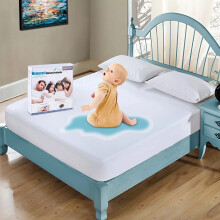 (King: 152X200 cm) Waterproof Terry Towel Mattress Protector Soft Breathable & Hypoallergenic Cover All Bed Size