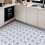 Living And Home 10Pcs Floral Pattern Self Adhesive PVC Flooring 20*20cm 1