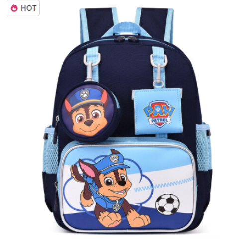 Blue Cartoon Paw Patrol Backpack For Kids Back School