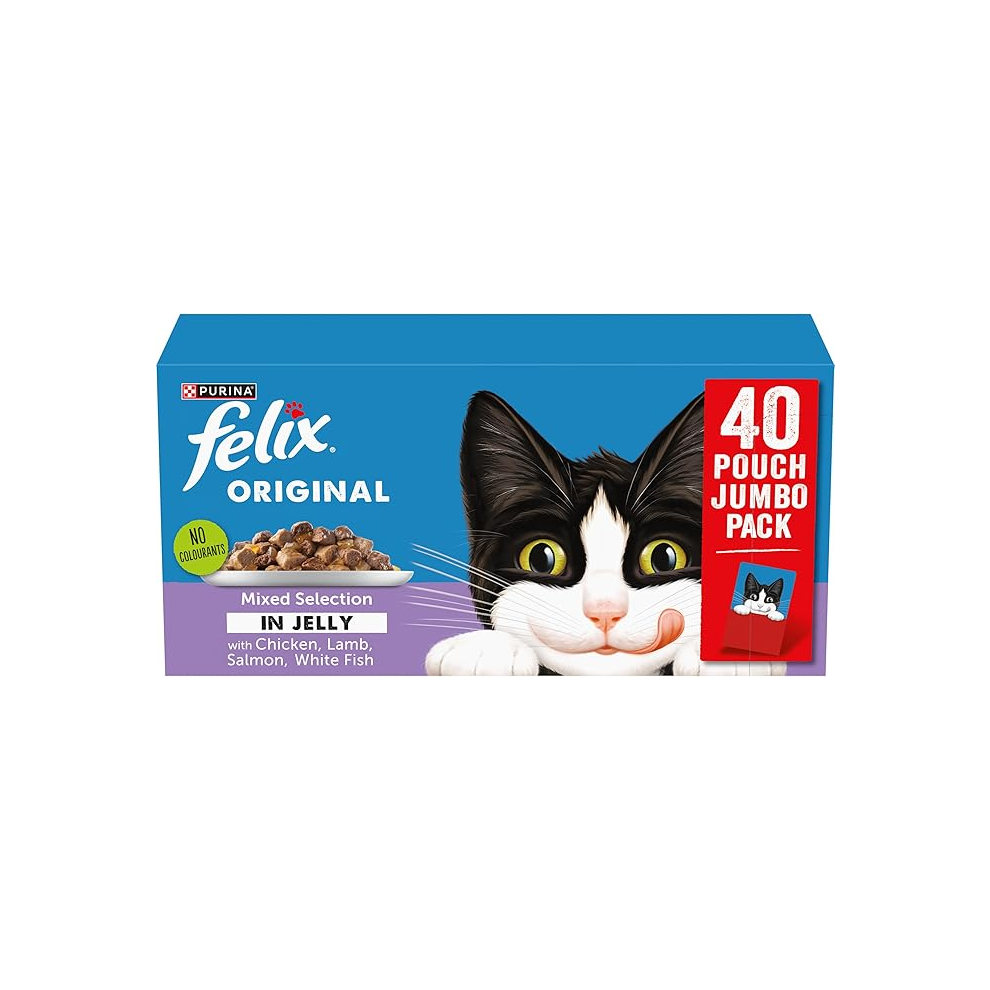 FELIX Original Mixed Selection in Jelly Wet Cat Food 40x85g