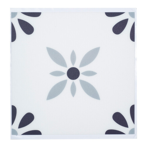 Living And Home 10Pcs Square Self Adhesive PVC Flooring, 20*20cm