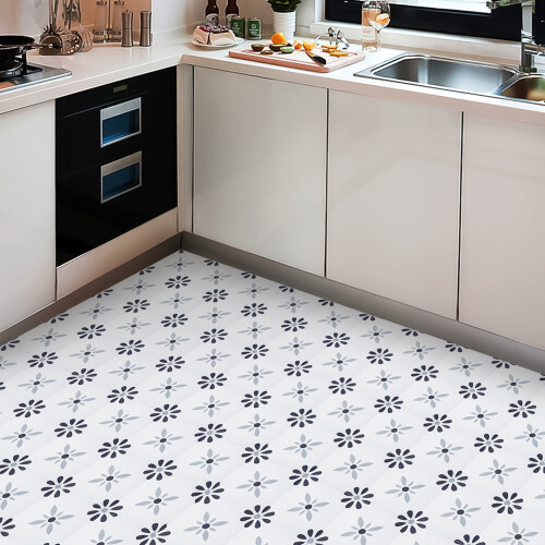 Living And Home 10Pcs Square Self Adhesive PVC Flooring, 20*20cm 1