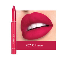 (#07 Crimson, 1pcs) Waterproof Matte Lipstick & Liner Crayon Pen - High Pigment, All-Day Long-Lasting, Smudge-Proof