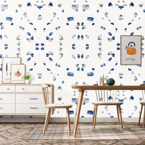 Living And Home 10Pcs Terrazzo Pattern Self Adhesive PVC Flooring Wall Tiles, 30*30cm