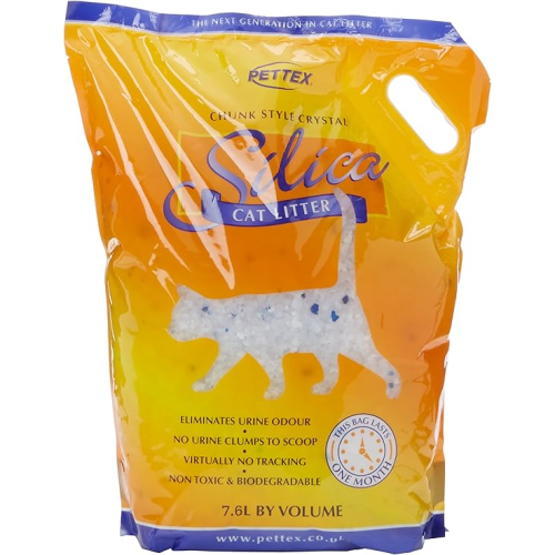 PETTEX Pettex Silica Cat Litter Granules, 7.6L, clear 1