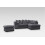 Furniture 786 (Right Hand Facing Corner Grey) Chicago Jumbo Cord Corner Sofa With Footstool 1
