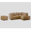 Furniture 786 (Right Hand Facing Corner Coffee) Chicago Jumbo Cord Corner Sofa With Footstool 1