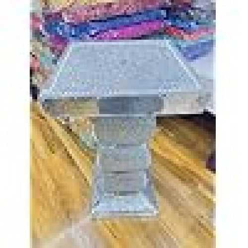 Silver Mirrored Side Table 1