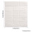 Living And Home 15PCS Self-Adhesive 3D Wall Panels Wallpaper with Brick Effect, White 6