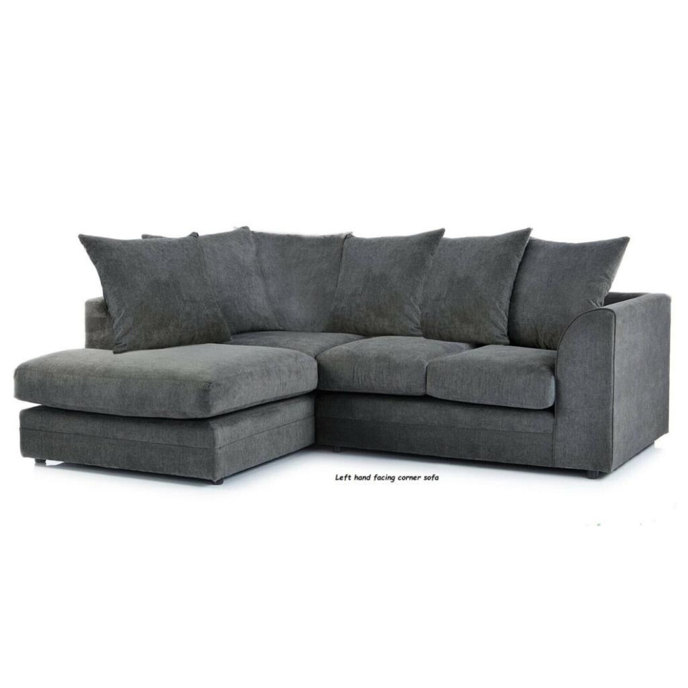 (Left Hand Corner, Grey) Chelsea Corner Sofa -Grey-Beige