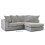 Snugg Furniture (Right Hand Corner, Beige) Chelsea Corner Sofa -Grey-Beige 1