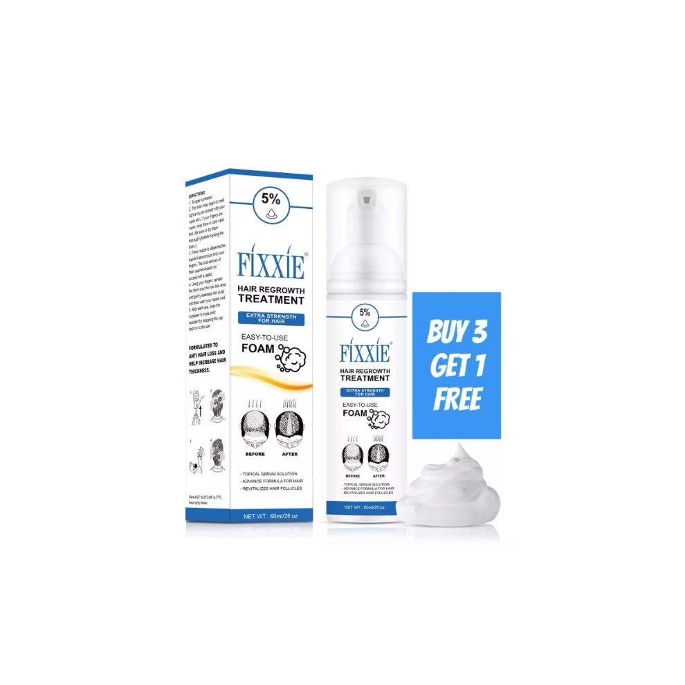 FIXXIEÂ® 5% Hair Regrowth Treatment Hair Loss & Growth Scalp Foam 60ML Men/Women