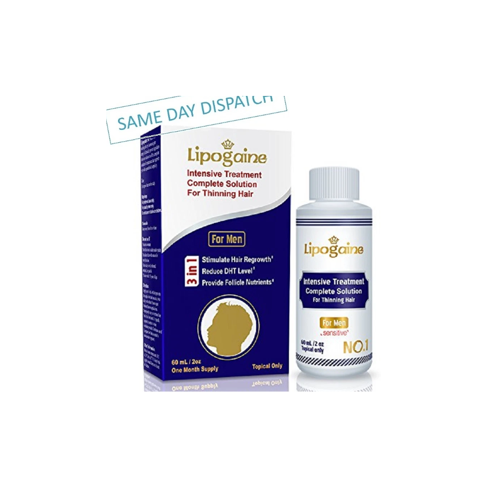 Men's Lipogaine For Sensitive Treatt Hair Loss Regrowth Anti Dht Scalp Solution
