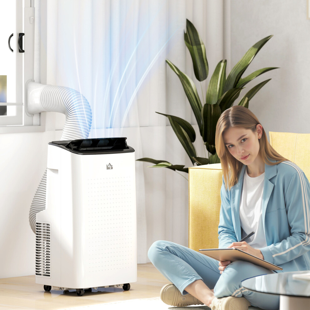 Homcom 14000 Btu Portable Air Conditioner Unit With Wifi Smart App, 35M²