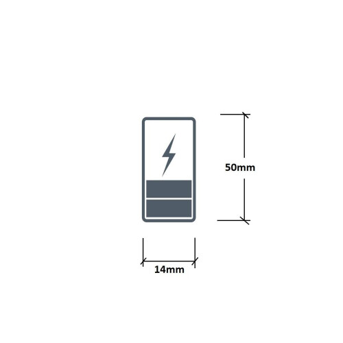 2x 14500 3.2V 250mAh Rechargeable Battery Solar Light 1