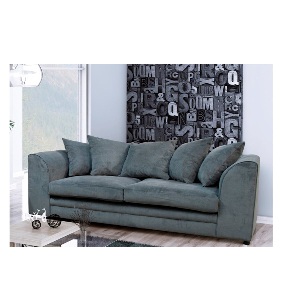 Snugg Furniture (3 Seater, ) Chelsea 3 Seater And 2 Seater Sofa -Beige Grey