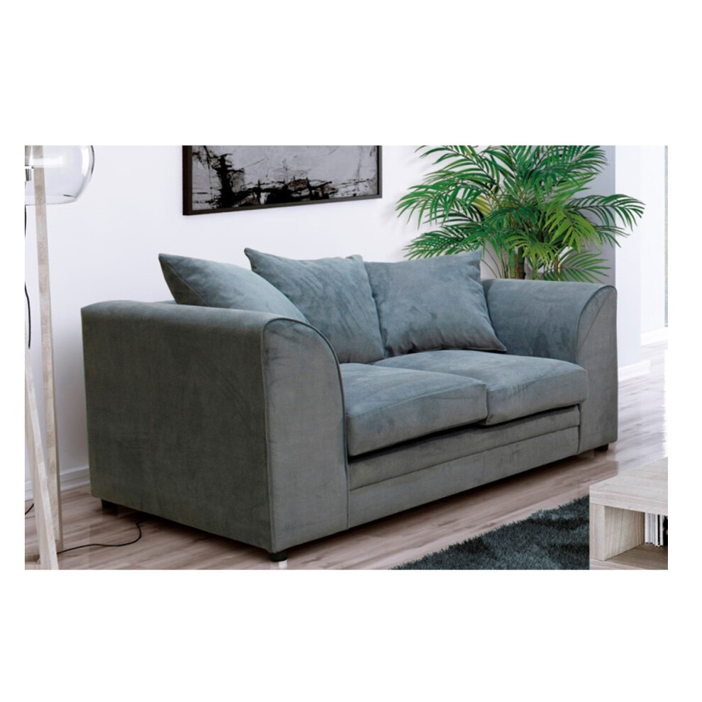(2 Seater, Grey) Chelsea 3 Seater and 2 Seater Sofa Grey-Beige