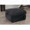 Snugg Furniture (Black) Milo Jumbo Cord Footstool/ Pouffe 1