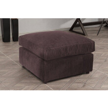 (Chocolate) Milo Jumbo Cord Footstool/ Pouffe