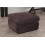 Snugg Furniture (Chocolate) Milo Jumbo Cord Footstool/ Pouffe 1