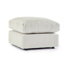 (Mink) Milo Jumbo Cord Footstool/ Pouffe