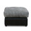 Snugg Furniture (Black & Grey) Milo Jumbo Cord Footstool/ Pouffe 1