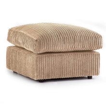 (Coffee) Milo Jumbo Cord Footstool/ Pouffe