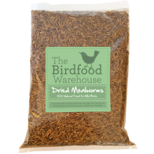 Norfolk Feeds Dried Mealworms - Premium Quality Wild Bird Food - Treat Tub, Worm