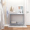 Homcom HOMCOM Wooden Console Table Storage Drawer Shelf Entryway Display Stand 1