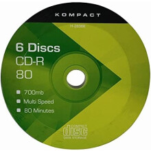 6 CD-R discs 700MB 80 minutes PC capacity data video CD music recording CDR