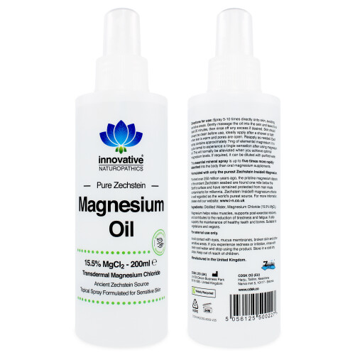 Pure Magnesium Chloride, Sensitive Skin Formula, 200ml Spray 2