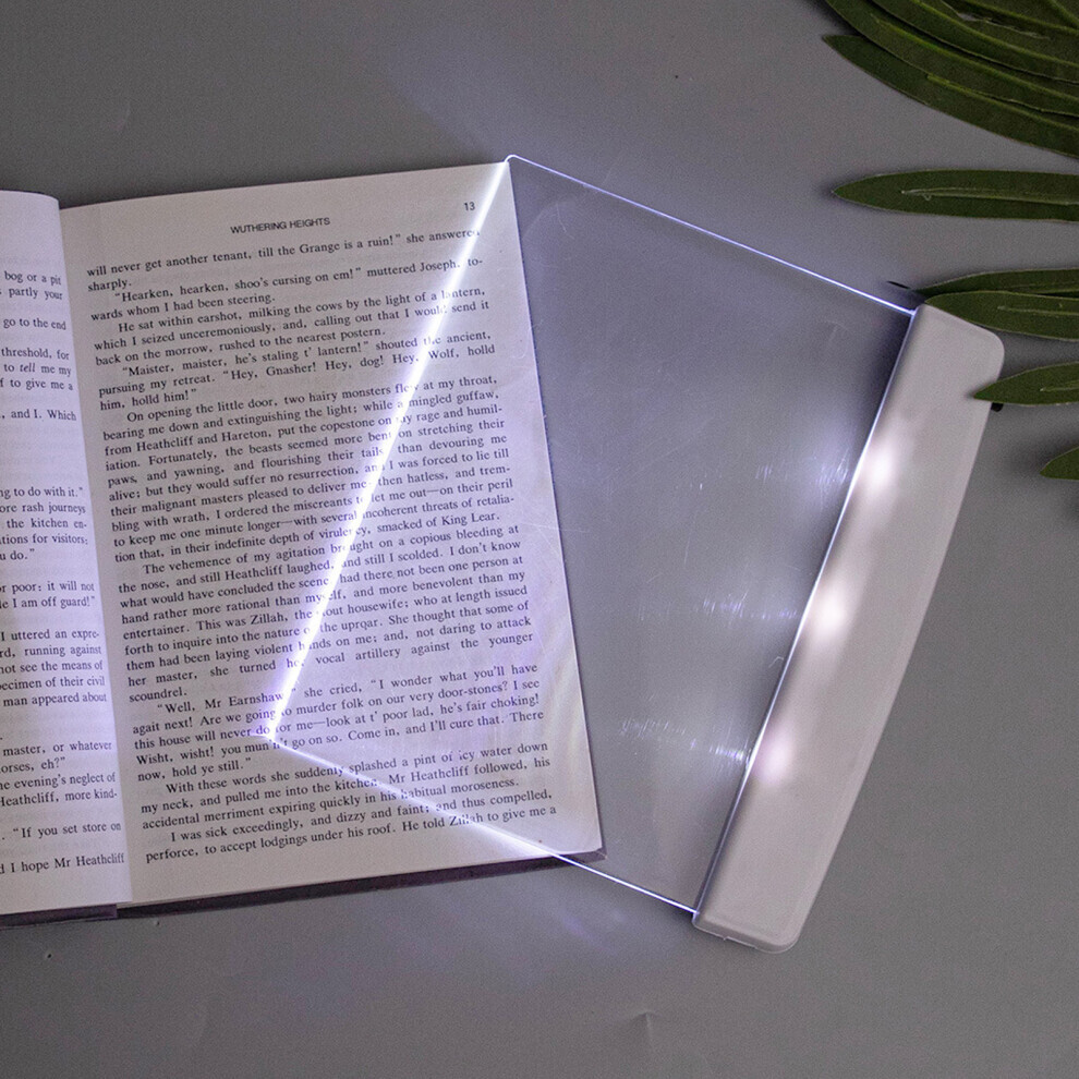 Lampe de lecture à écran plat LED pour protection des yeux, fonctionnant sur batterie