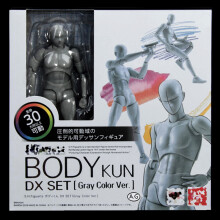(avec boîte grise mâle) Pose Play de haute qualité, couleur grise Ver. Figurine à collectionner en PVC