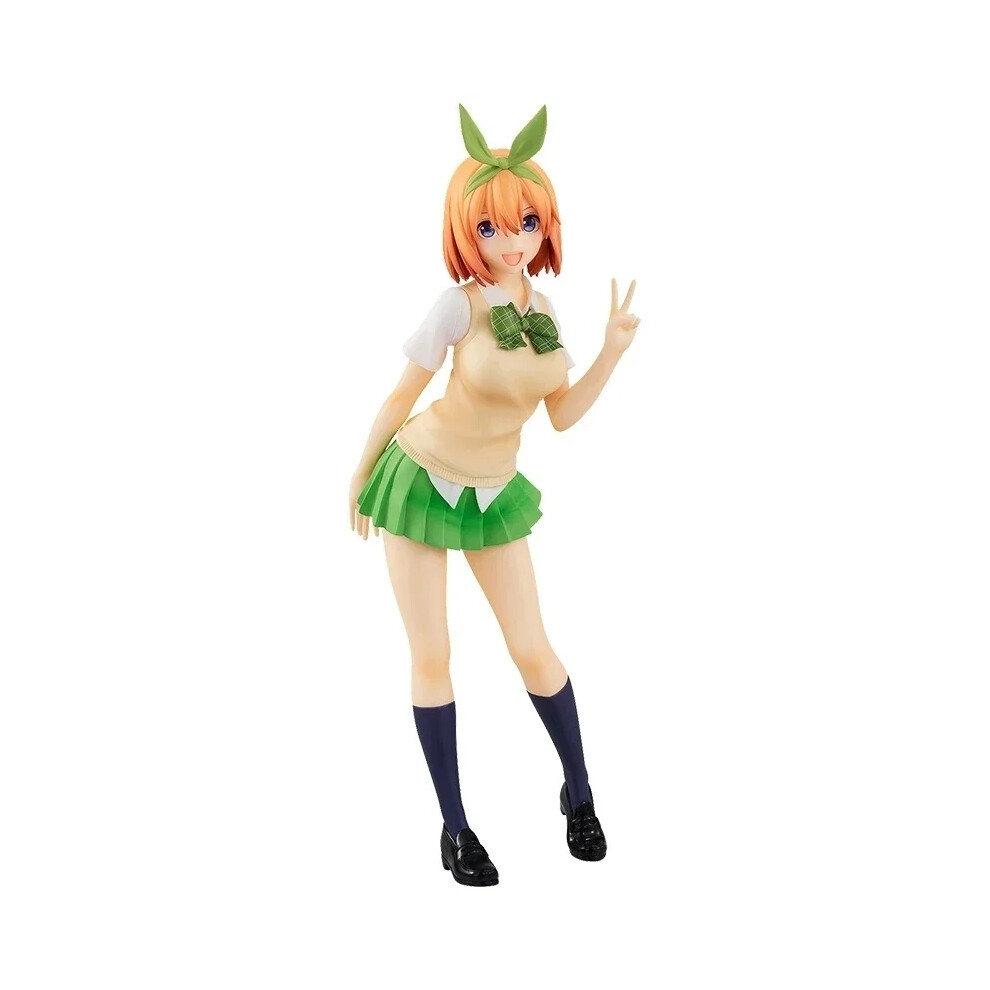 (Yotsuba) 18cm Anime chaud les Quintuplets par excellence Figure uniforme scolaire jupe plissée debout
